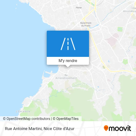 Rue Antoine Martini plan