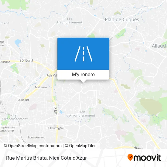 Rue Marius Briata plan