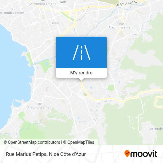 Rue Marius Petipa plan