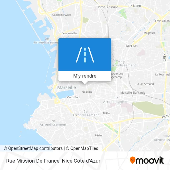Rue Mission De France plan