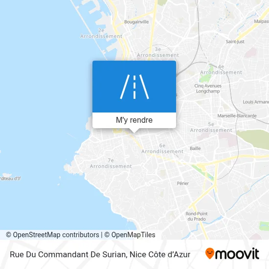 Rue Du Commandant De Surian plan