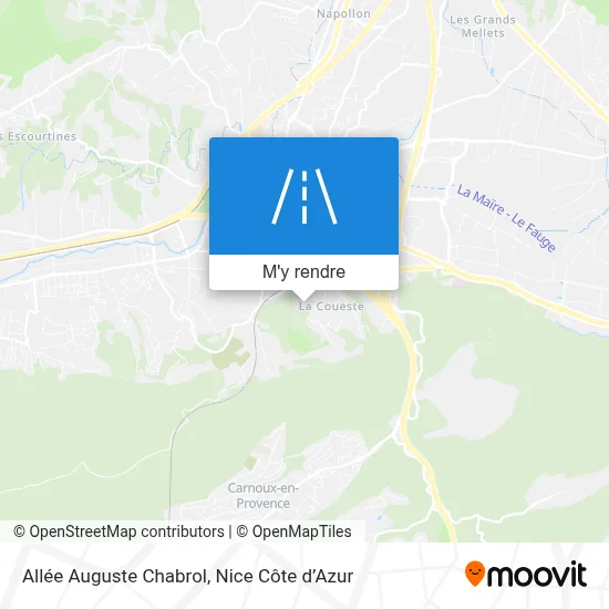 Allée Auguste Chabrol plan
