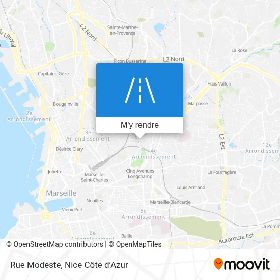 Rue Modeste plan
