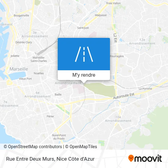 Rue Entre Deux Murs plan