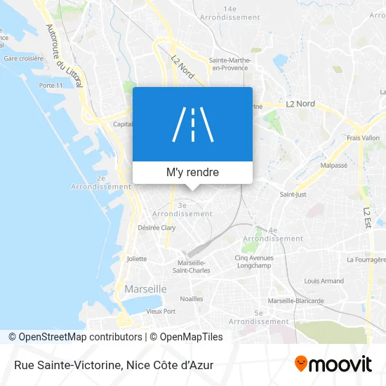 Rue Sainte-Victorine plan