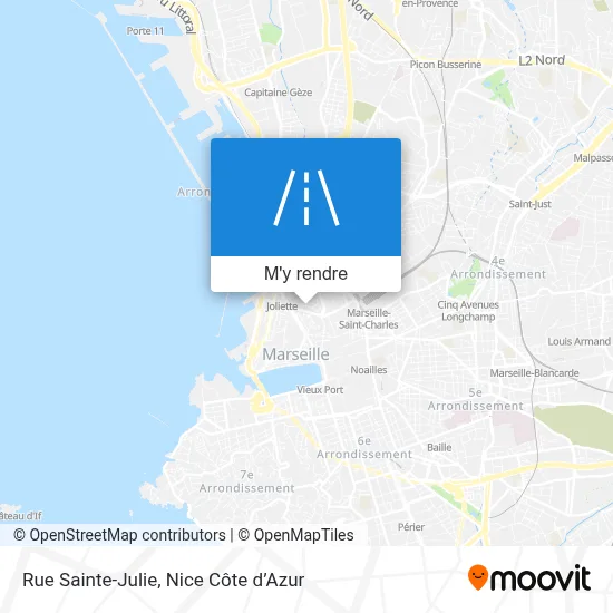 Rue Sainte-Julie plan