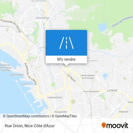 Rue Orion plan