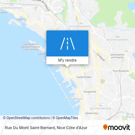 Rue Du Mont Saint-Bernard plan