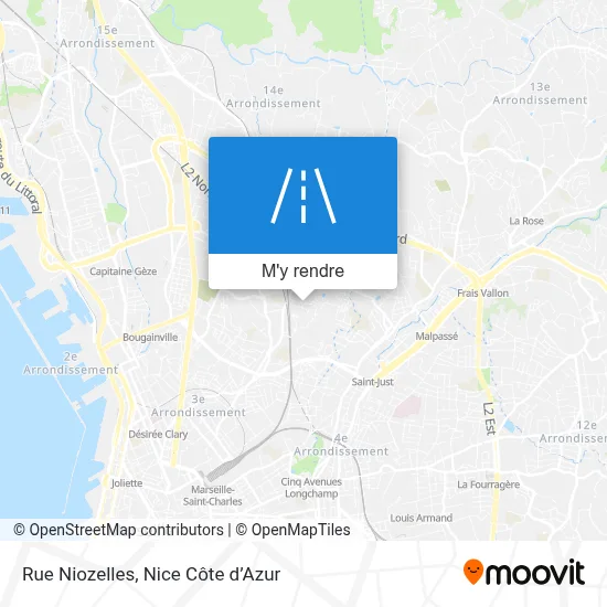 Rue Niozelles plan