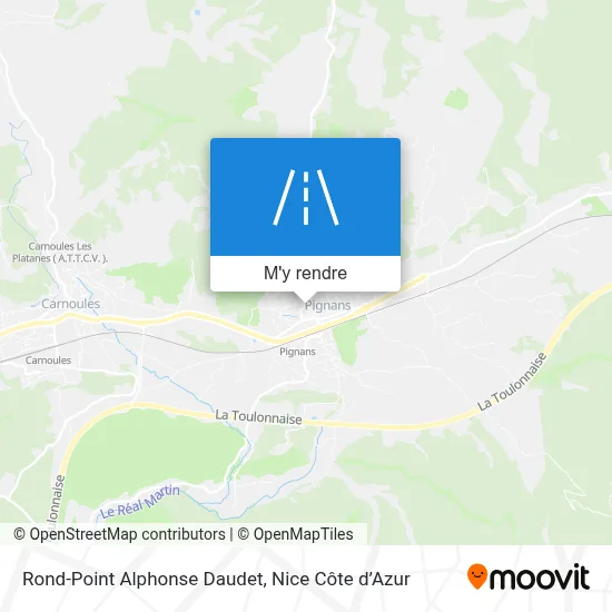 Rond-Point Alphonse Daudet plan