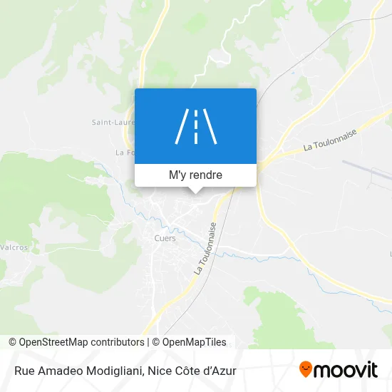 Rue Amadeo Modigliani plan