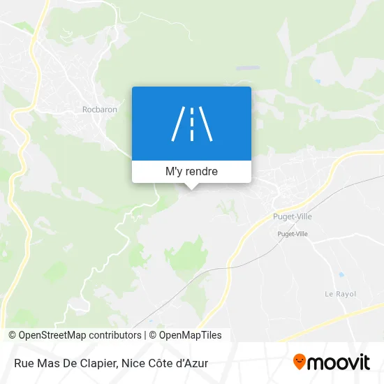 Rue Mas De Clapier plan