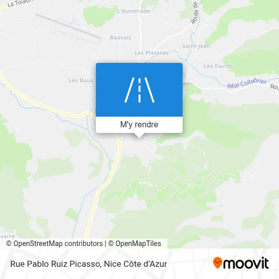 Rue Pablo Ruiz Picasso plan