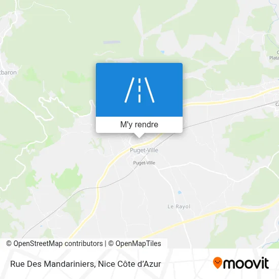Rue Des Mandariniers plan