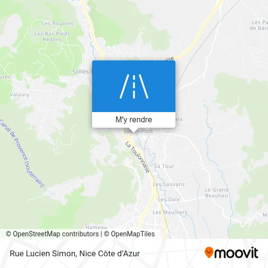 Rue Lucien Simon plan