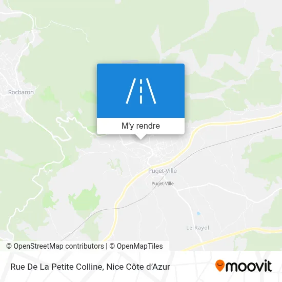 Rue De La Petite Colline plan
