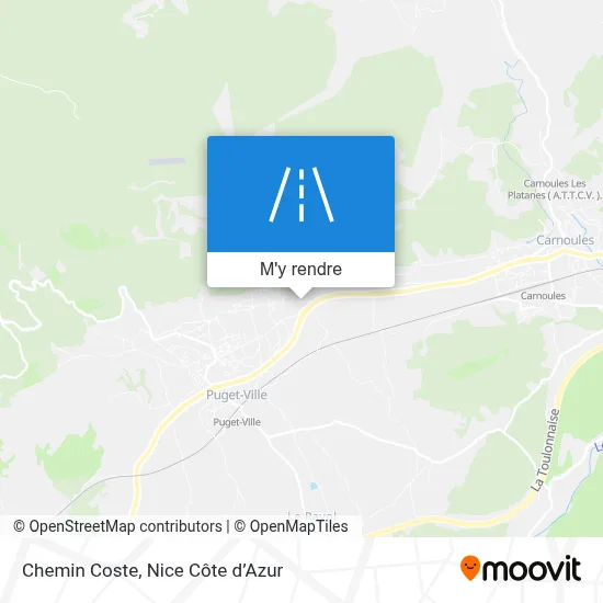 Chemin Coste plan