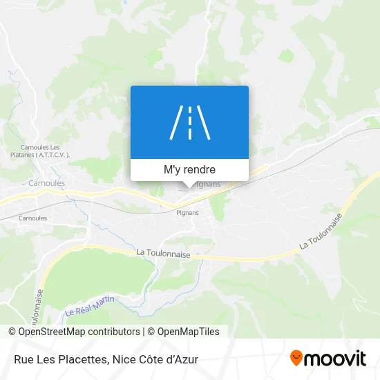 Rue Les Placettes plan