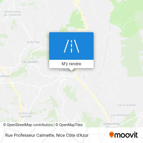 Rue Professeur Calmette plan