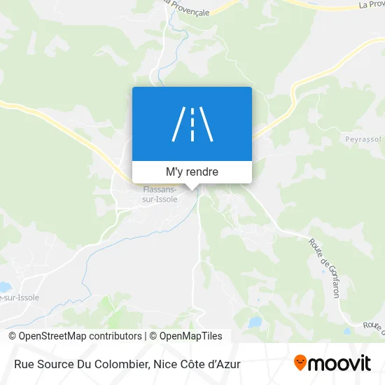 Rue Source Du Colombier plan