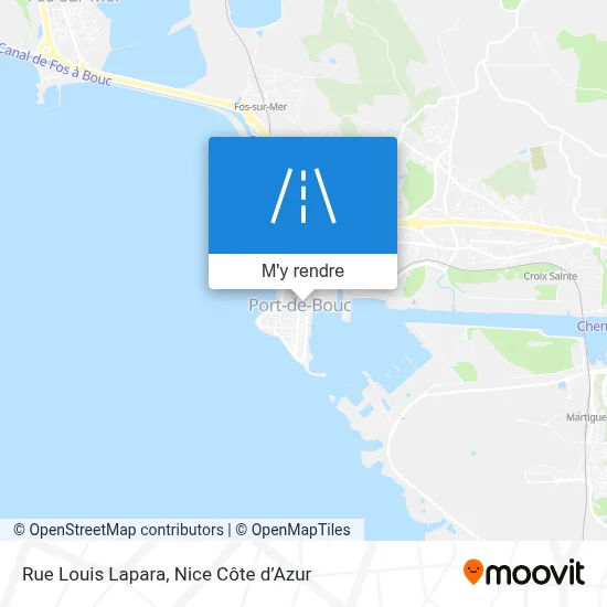 Rue Louis Lapara plan