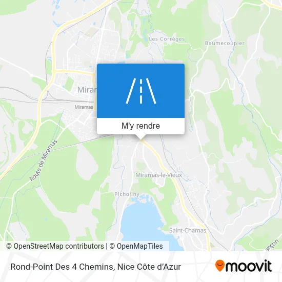 Rond-Point Des 4 Chemins plan