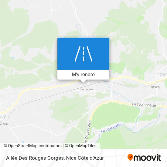 Allée Des Rouges Gorges plan