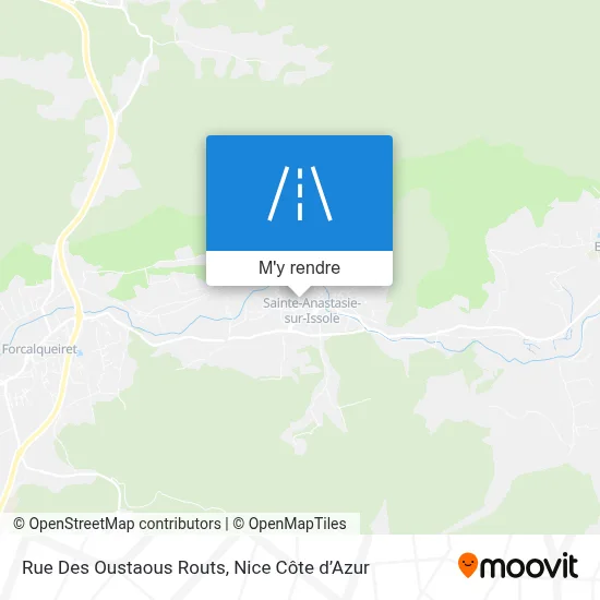Rue Des Oustaous Routs plan