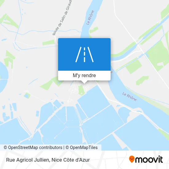 Rue Agricol Jullien plan