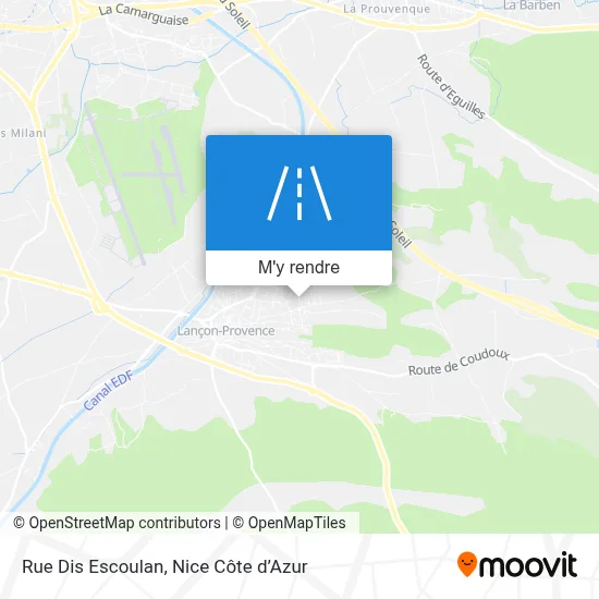 Rue Dis Escoulan plan