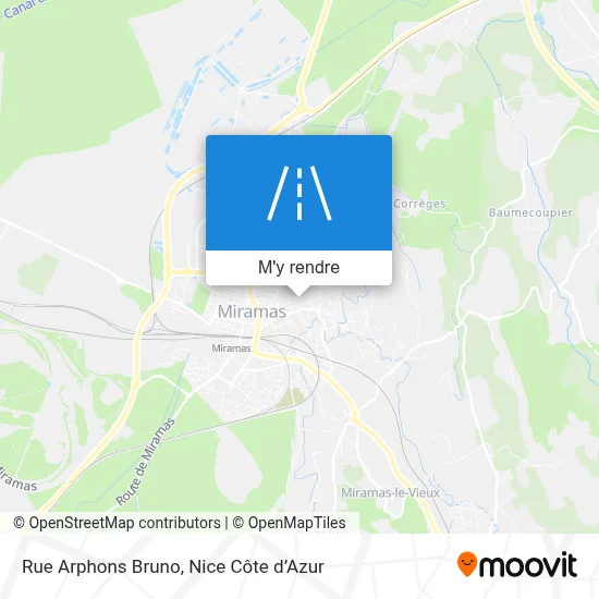 Rue Arphons Bruno plan