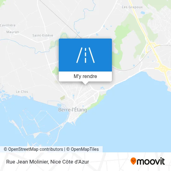 Rue Jean Molinier plan