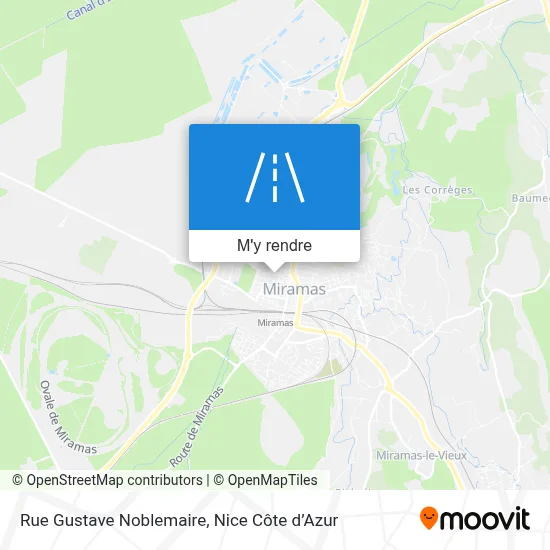 Rue Gustave Noblemaire plan
