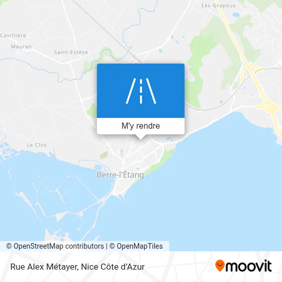 Rue Alex Métayer plan