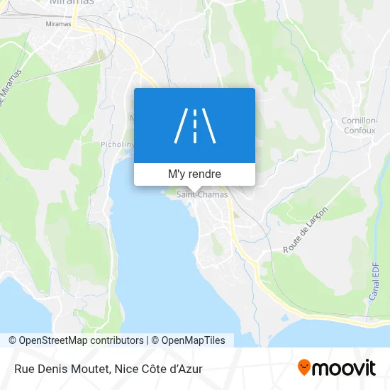 Rue Denis Moutet plan