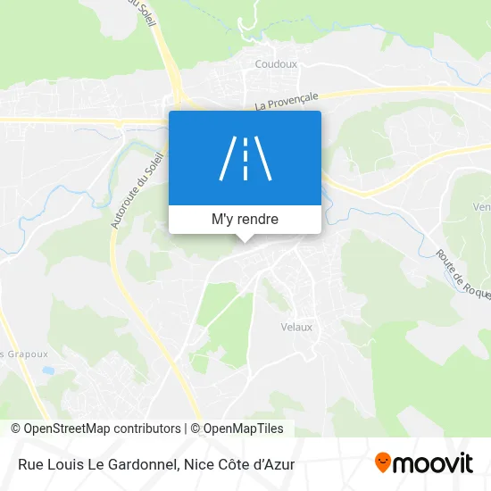 Rue Louis Le Gardonnel plan