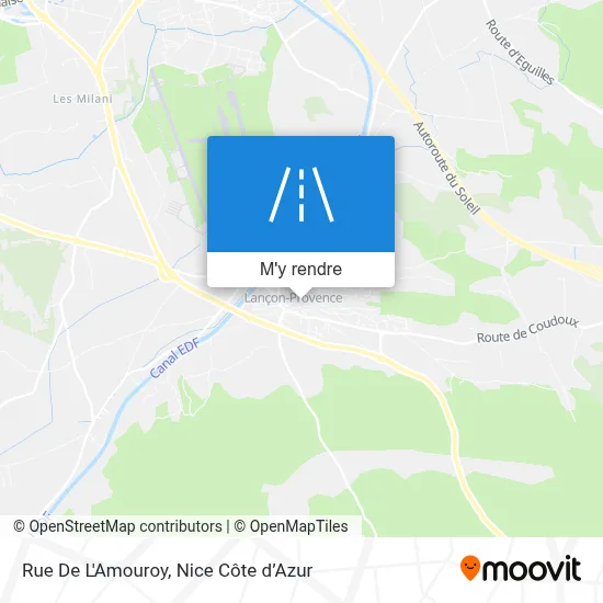 Rue De L'Amouroy plan