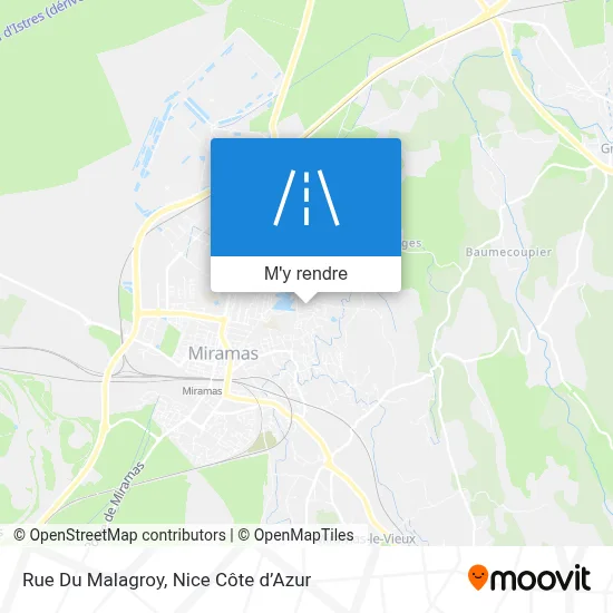 Rue Du Malagroy plan