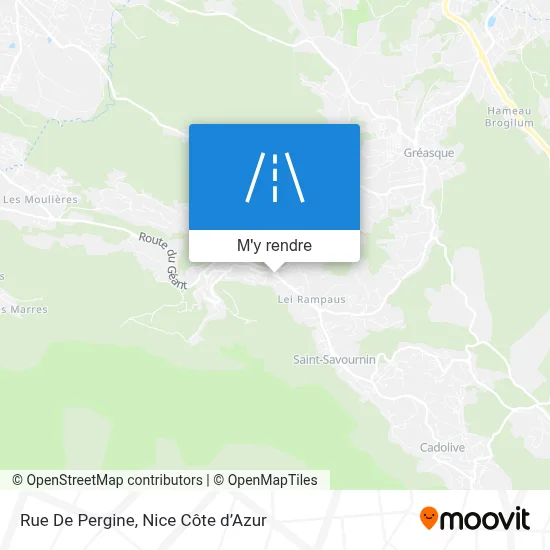 Rue De Pergine plan