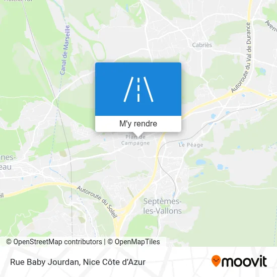 Rue Baby Jourdan plan