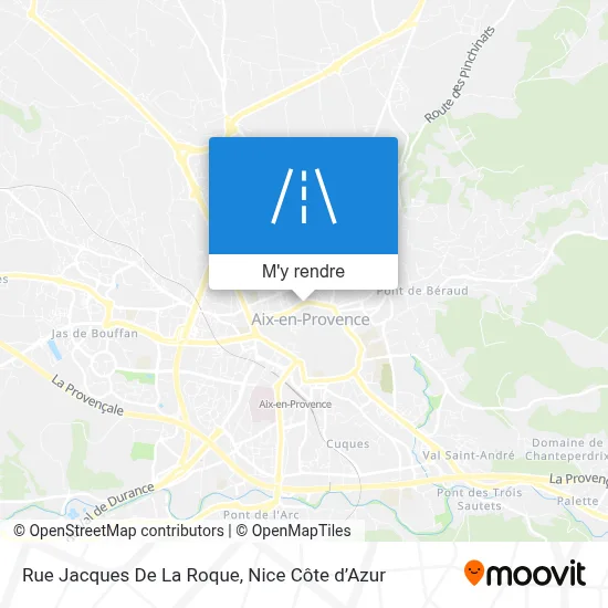 Rue Jacques De La Roque plan