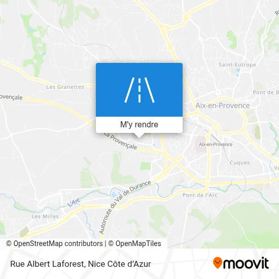 Rue Albert Laforest plan