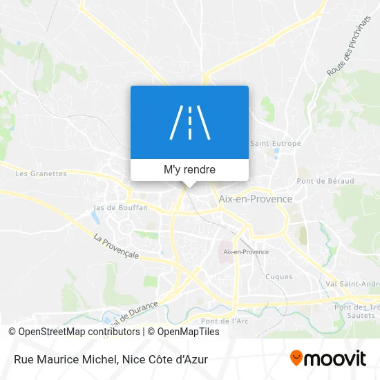 Rue Maurice Michel plan
