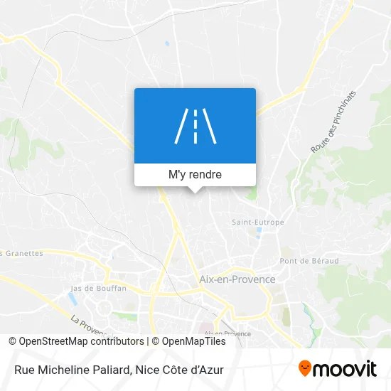 Rue Micheline Paliard plan