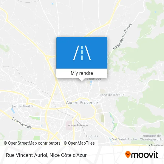 Rue Vincent Auriol plan