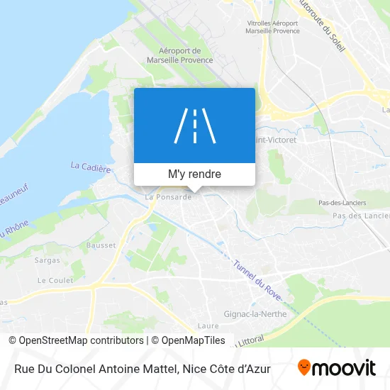Rue Du Colonel Antoine Mattel plan