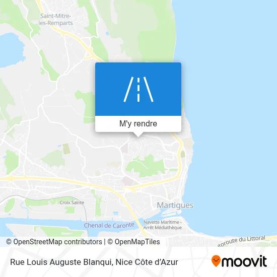 Rue Louis Auguste Blanqui plan