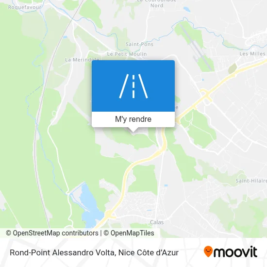 Rond-Point Alessandro Volta plan