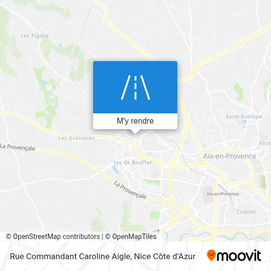 Rue Commandant Caroline Aigle plan