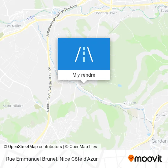 Rue Emmanuel Brunet plan